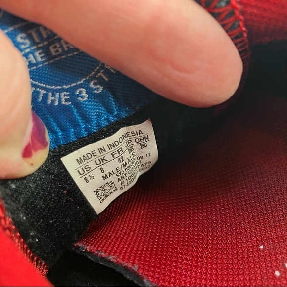 Adidas Dragon Shoes Red Suede Mens Size 8.5 - Picture 8 of 9